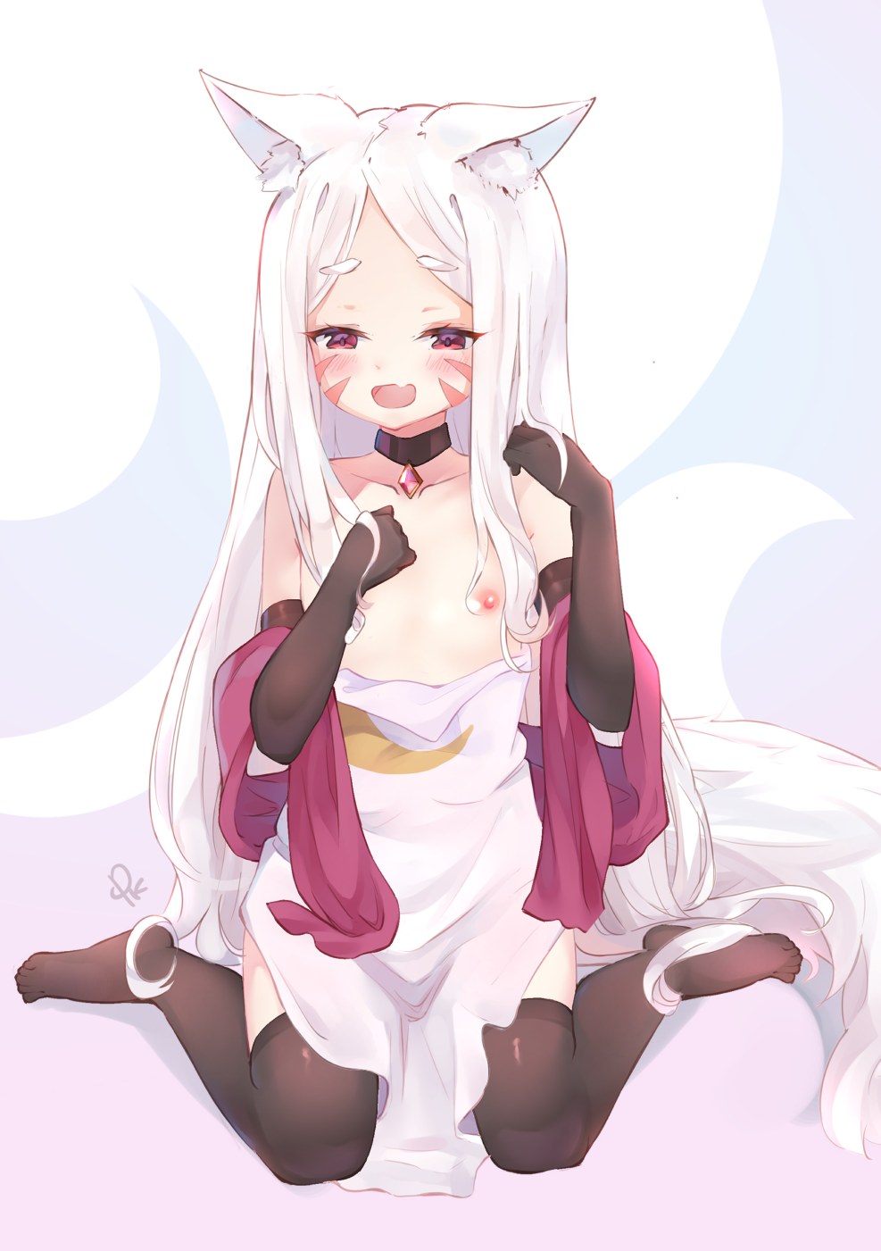 Annoying fox Sanko-San and wide hentai