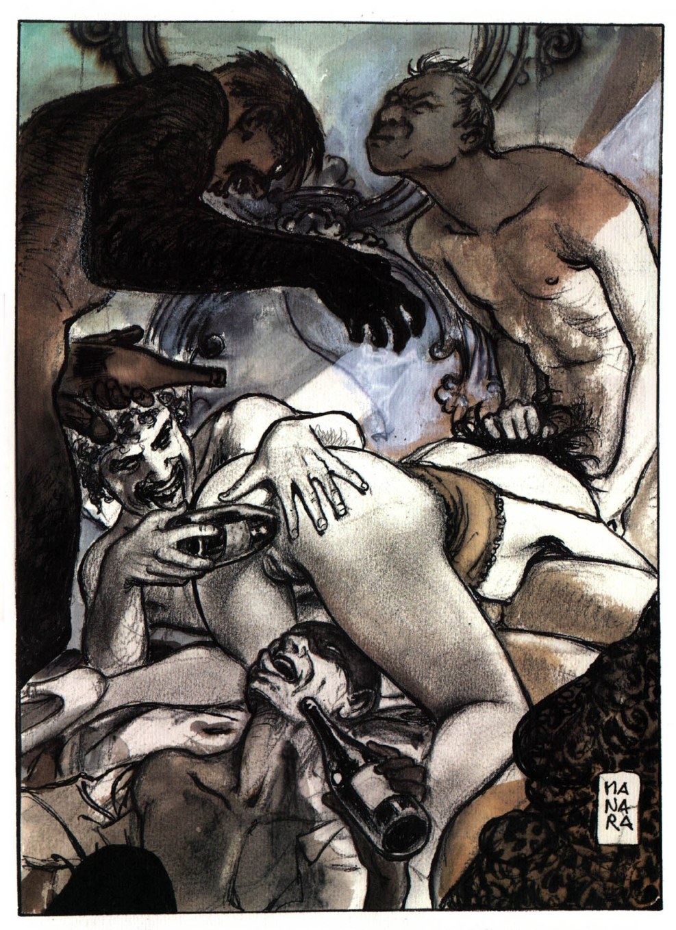 Milo Manara Masturbation