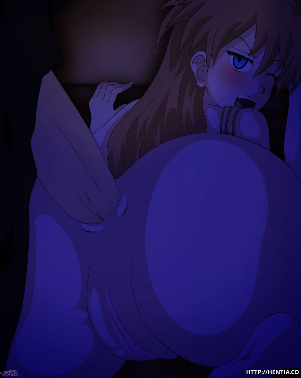 Fucking in neon lighting