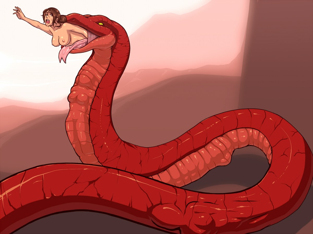 Girl snake vore hentai фото 98