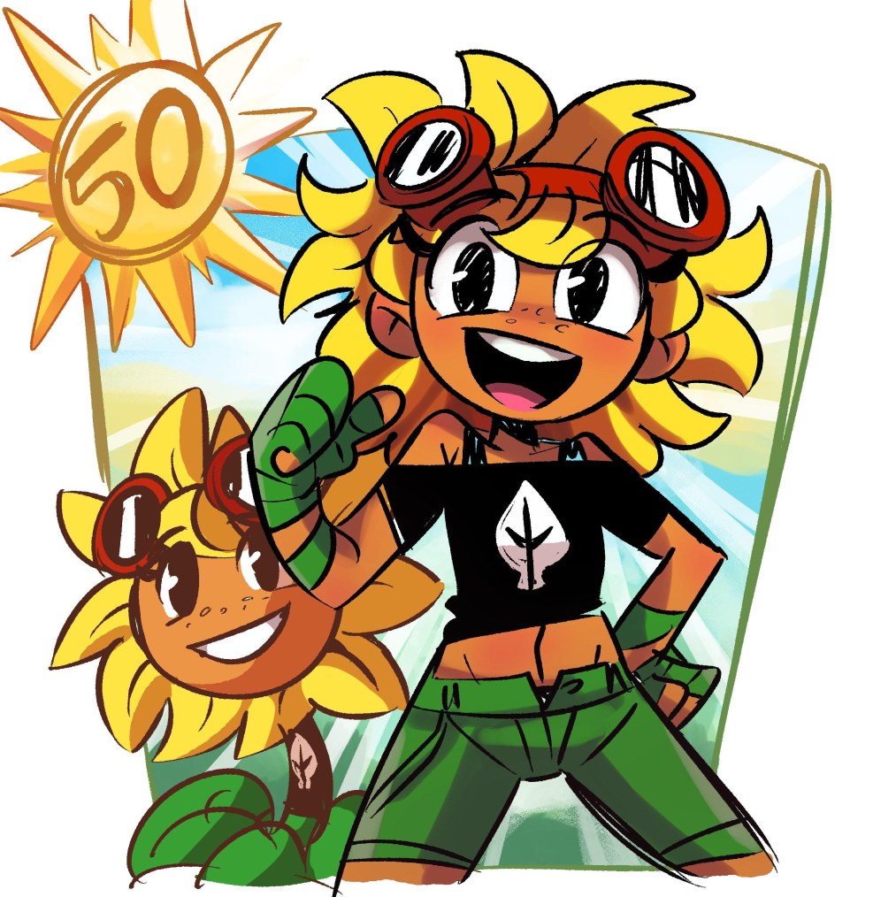 Plants VS Zombies Tomboy Sunflower