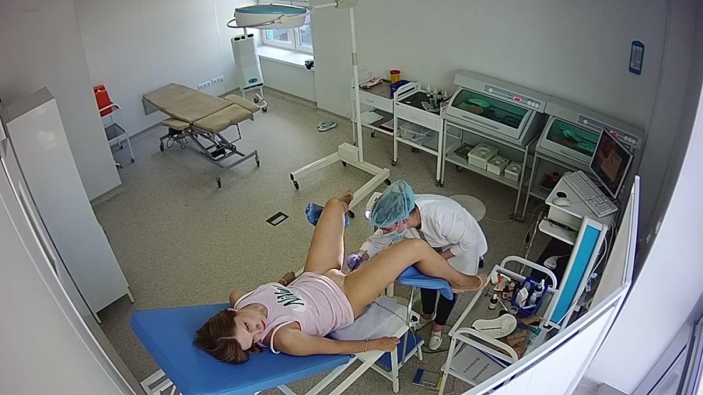 Hidden camera in a gynecological office