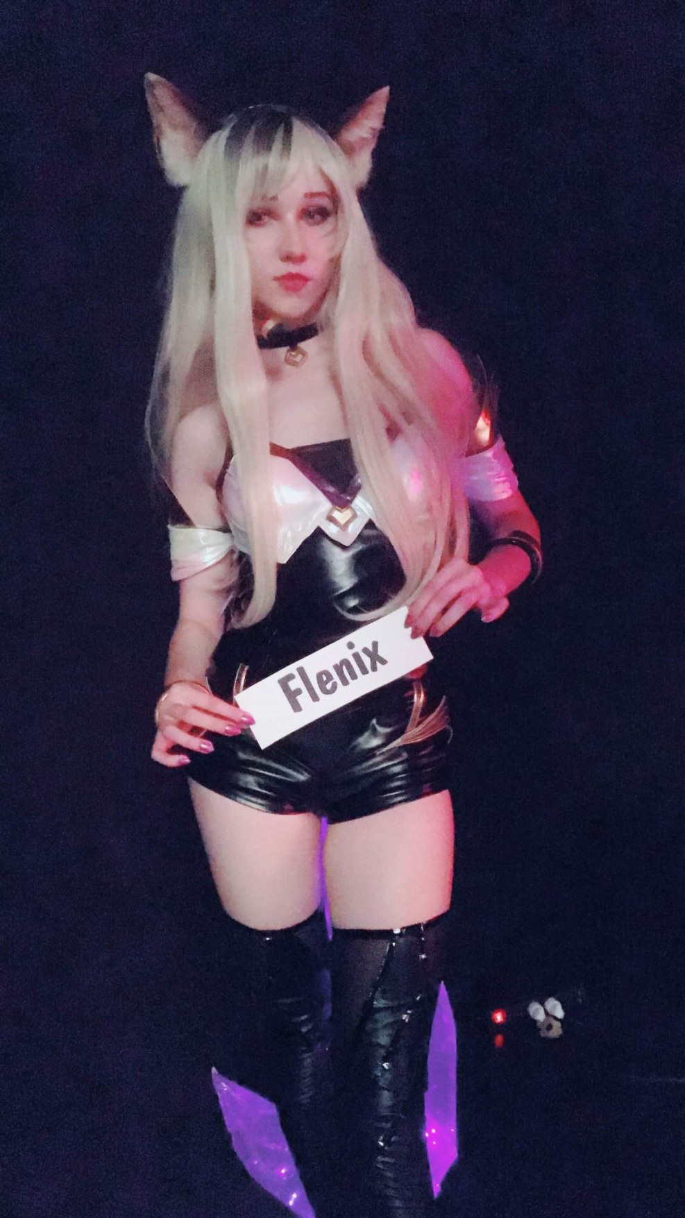 Cosplay with a ponytail plug