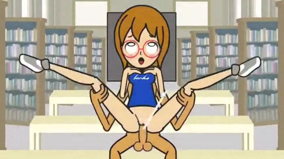 Boy in a girl hentai parody