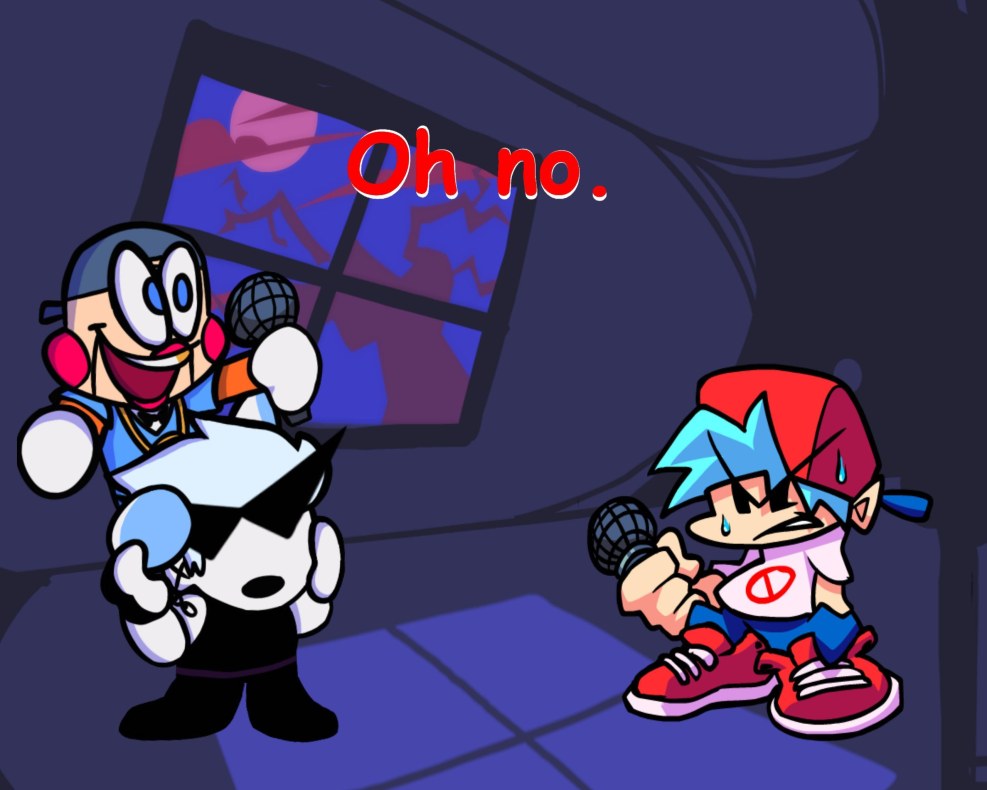 FNF Corruption Evil Mod Skid Pump VS Evil Boyfriend Retrospecter Chiller