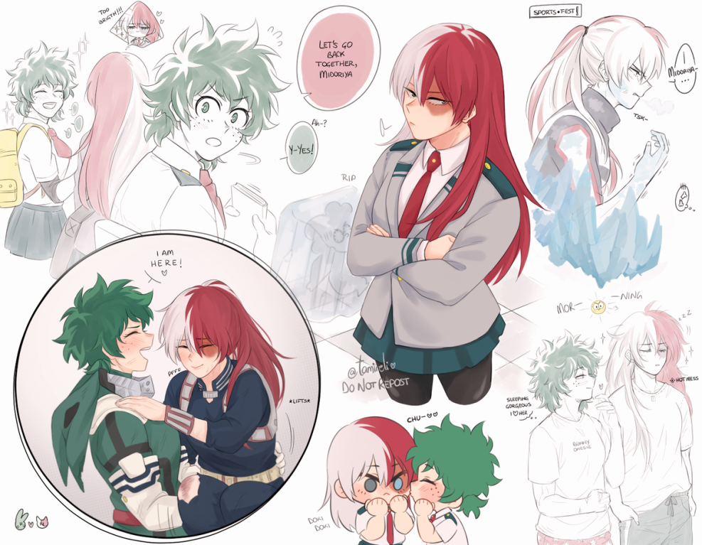 Izuku and Todoroki Yaoi