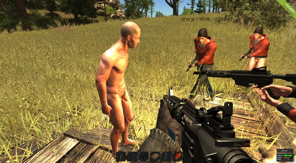 Naked character in the Russian