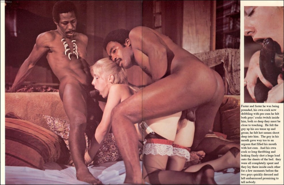 Porn films of the 70s with a black man