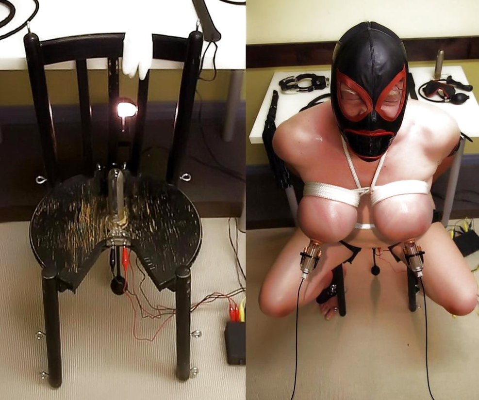 BDSM chair with a hole
