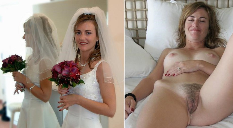 Brides after the wedding nude
