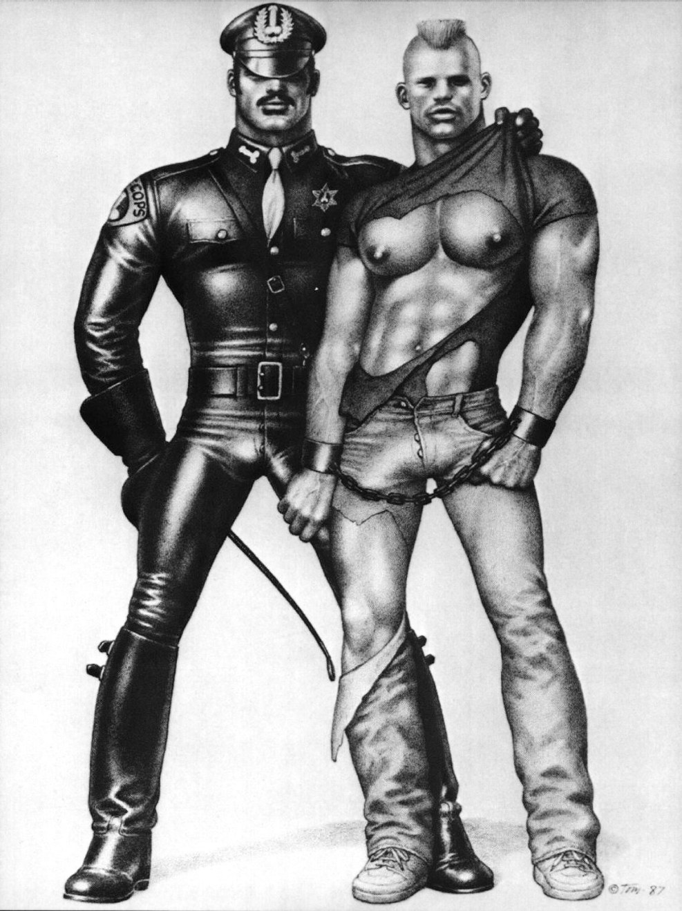 Drawings of prison pornography