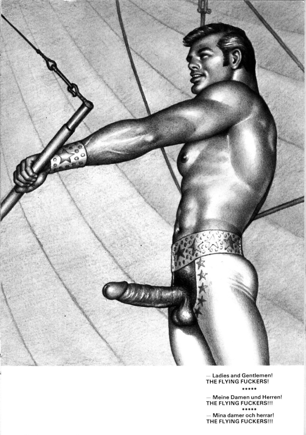 Tom of Finland toys naked without panties dick big fat