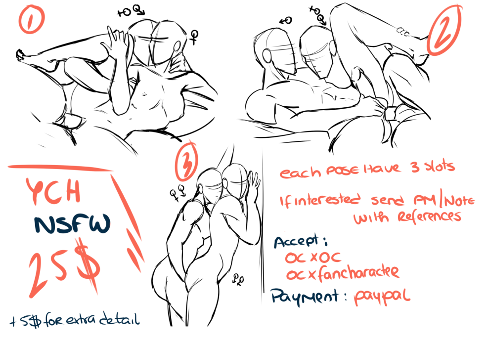 Erotic pose for drawing