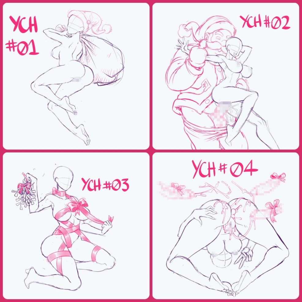 YCH HENTAI drawing postures