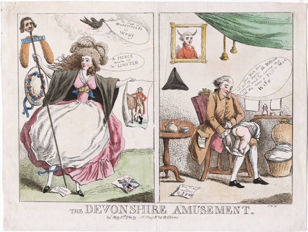 Louis 16 and Maria Antoinette Caricature