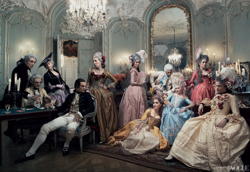 Photoshoot of Annie Leibovitz Maria Antoinette