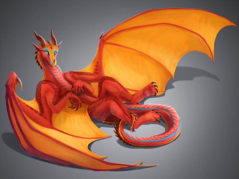 Orange dragon