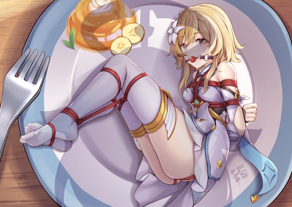 Naked Lyumin Genshin Impakt