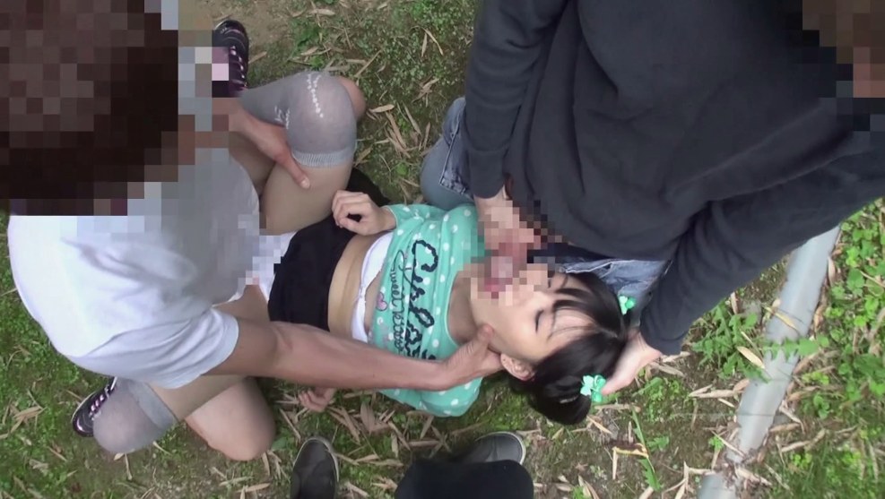 Schoolgirl violence in the forest