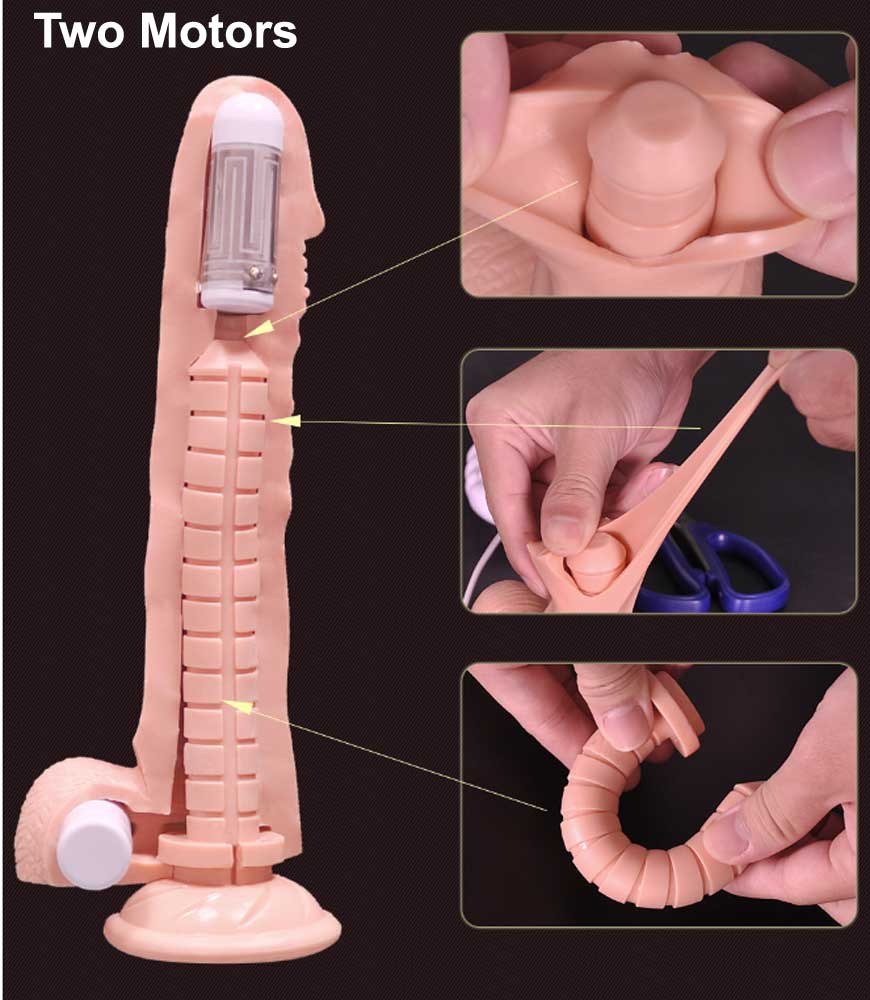 Male member in condom