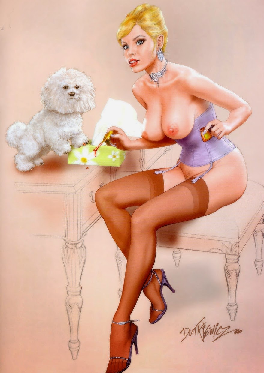 Drawings in the style of PIN ANAL