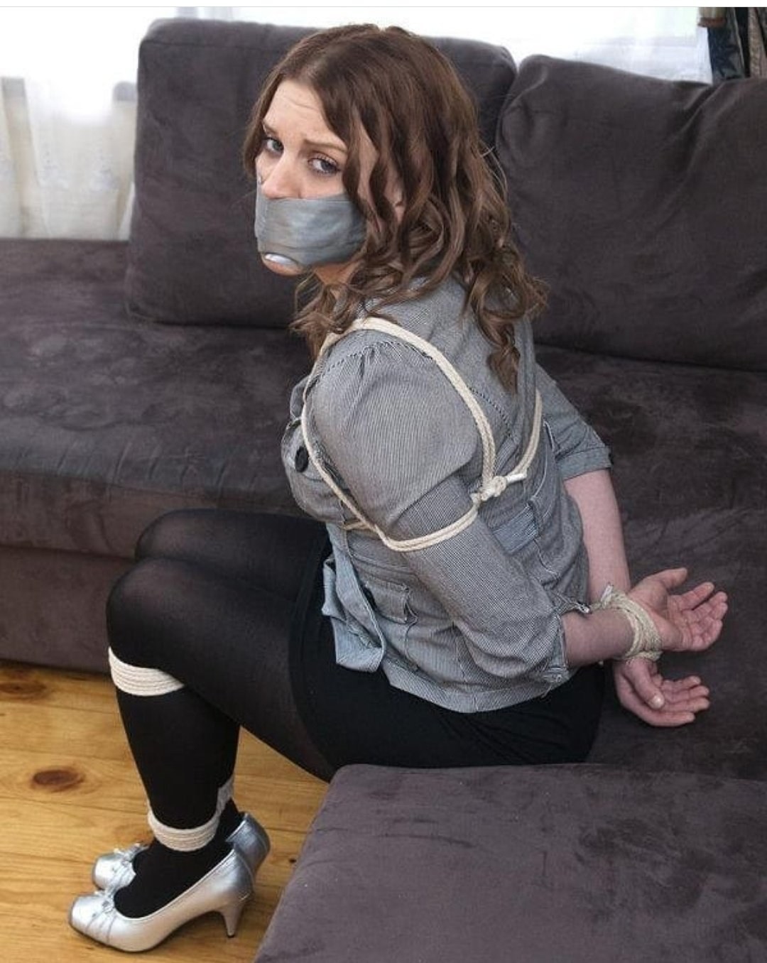Tied And Gagged With Tape 18