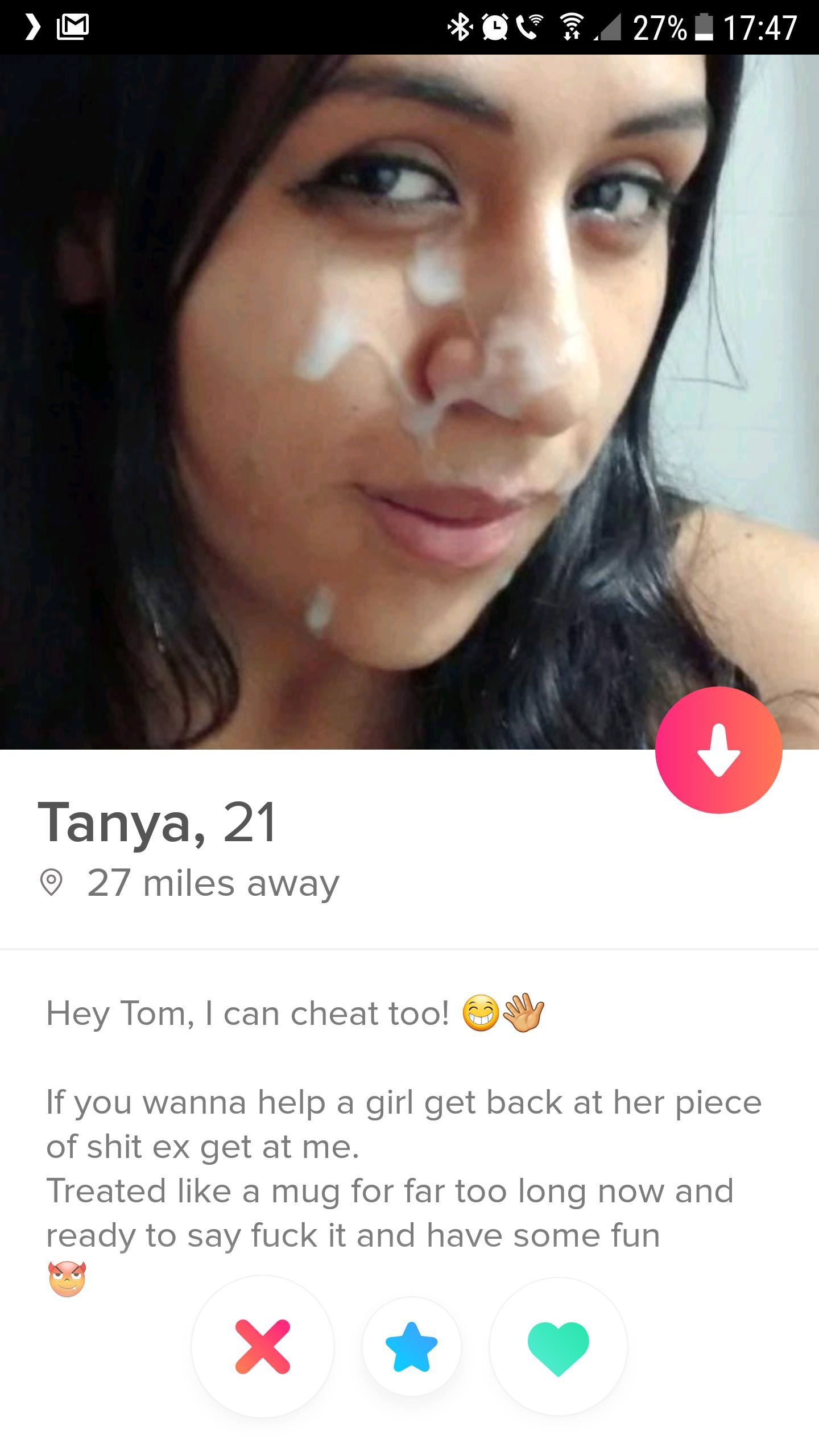 Tinder cumshots