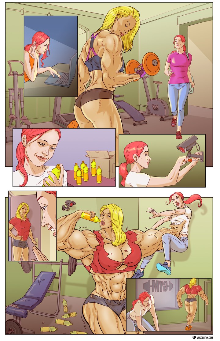 Erotic comic book fitness