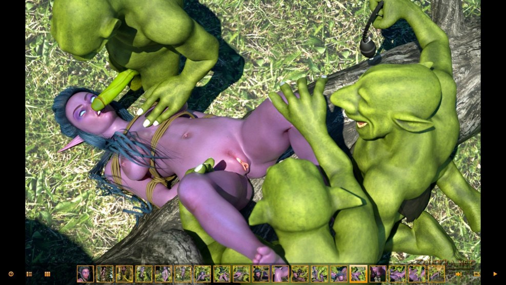 Girl orc and Hentai Man