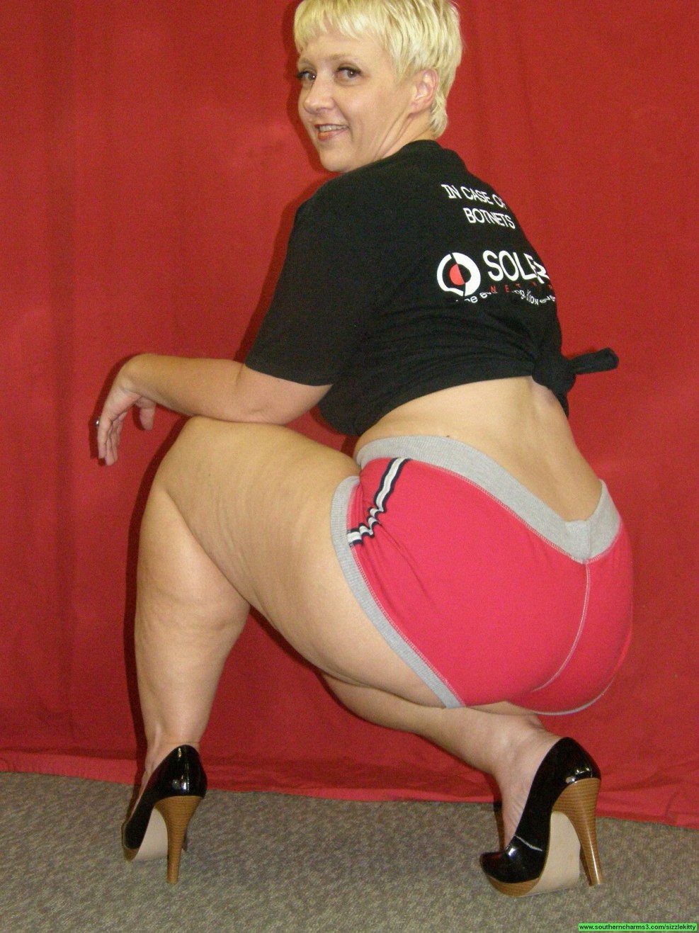 Adult woman with a large