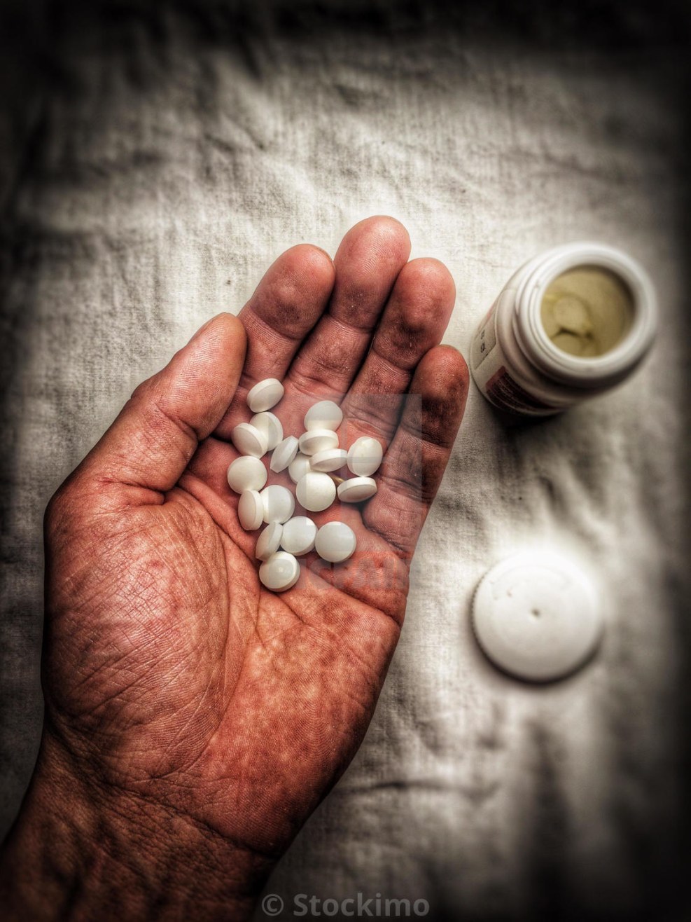 Crystalline heroin in a spoon