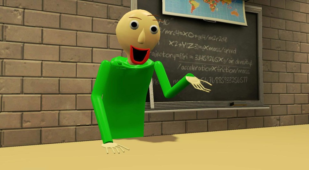 Baldi and player art