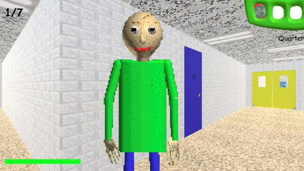 Baldi menu picture
