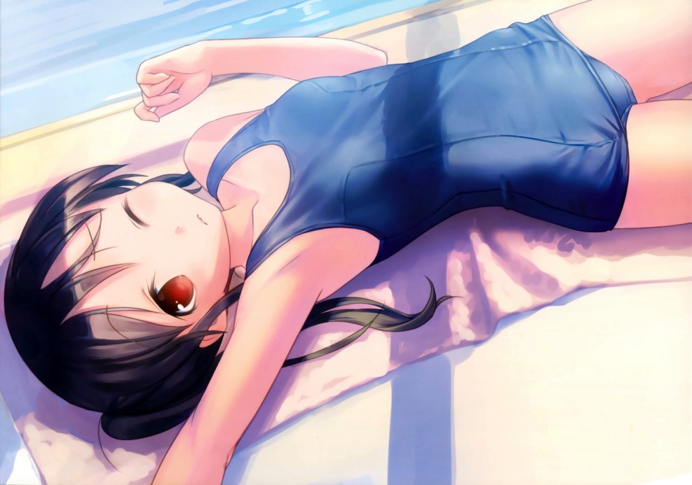 School Swimsuit anime