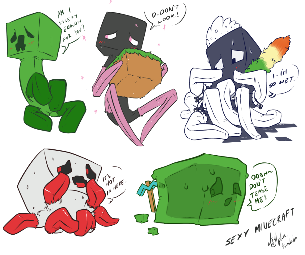 Cryper and Endermen Yaoi Hentai