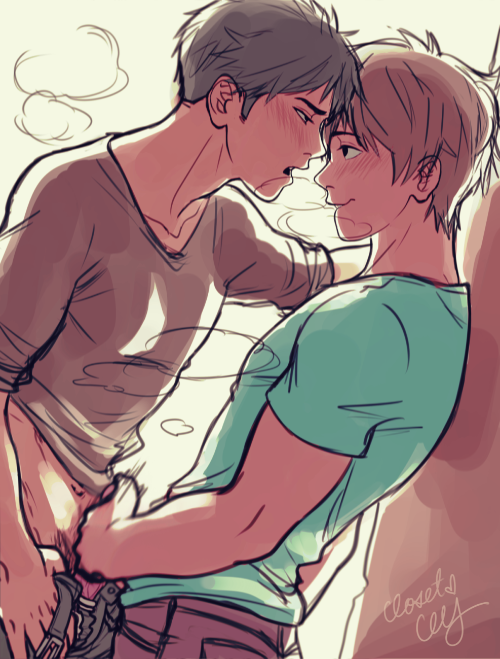 Guys on the beach Hentai Yaoi