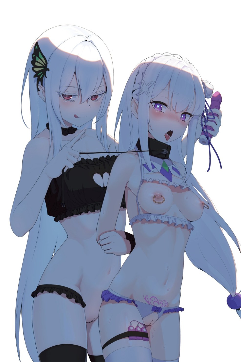 Re: Zero Echidna and Emilia Hentai