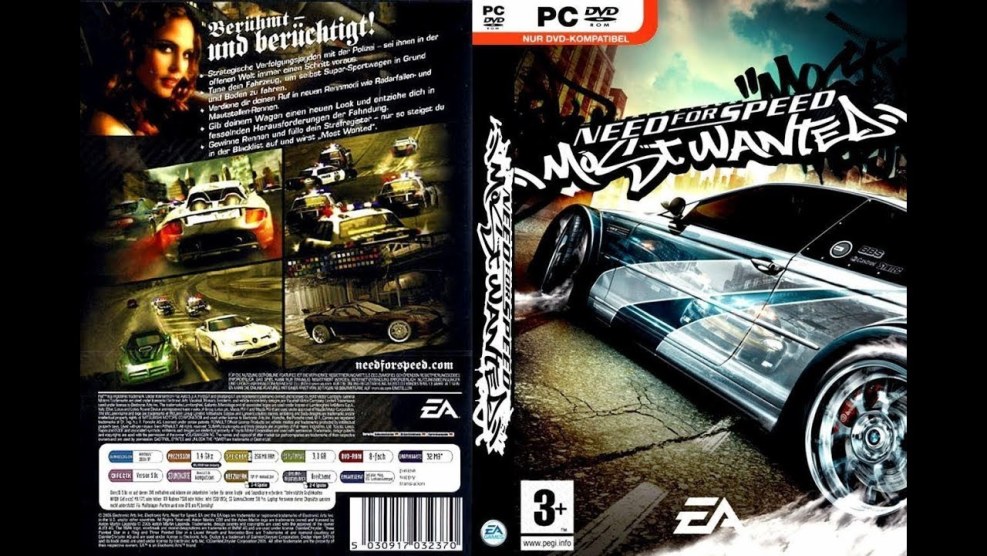 Need for Speed ​​Most Wanted 2005 Poster