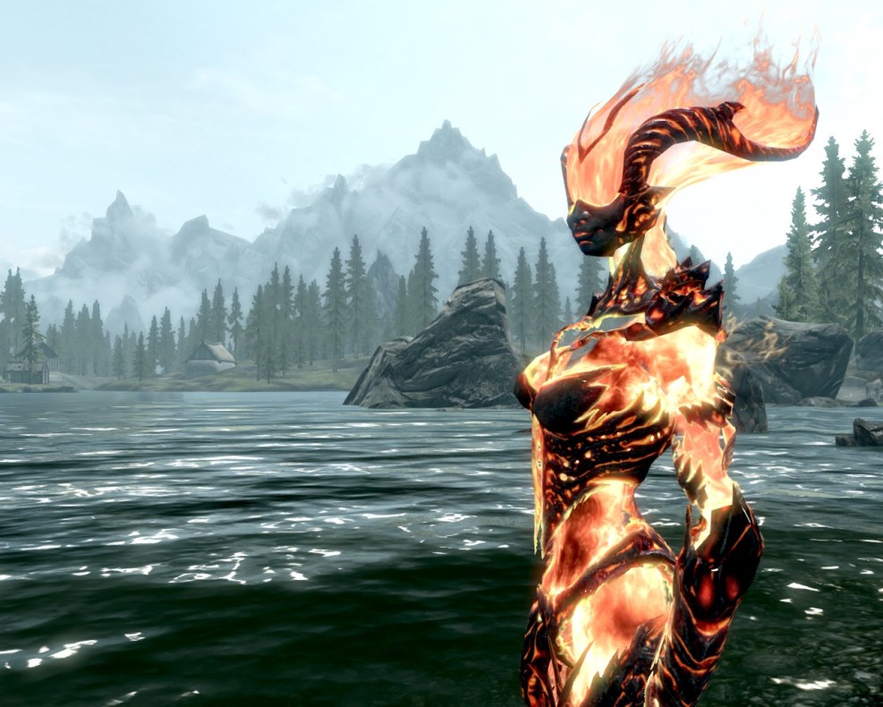 Retex of the Fiery Atronach Skyrim