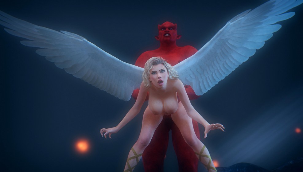 Pornstar with wings