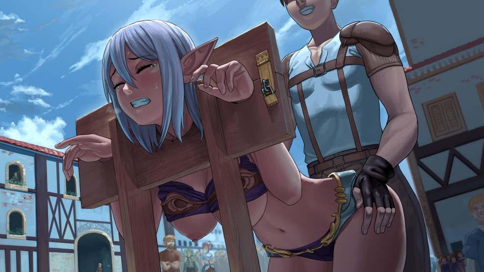 Anime hentai in blocks