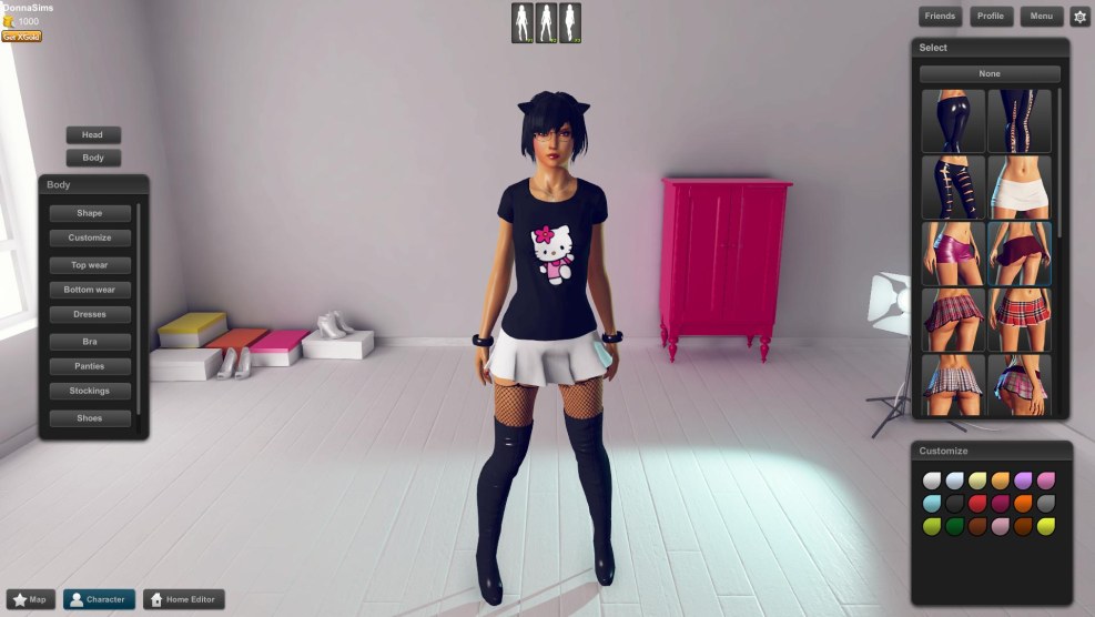 Virtual girl game