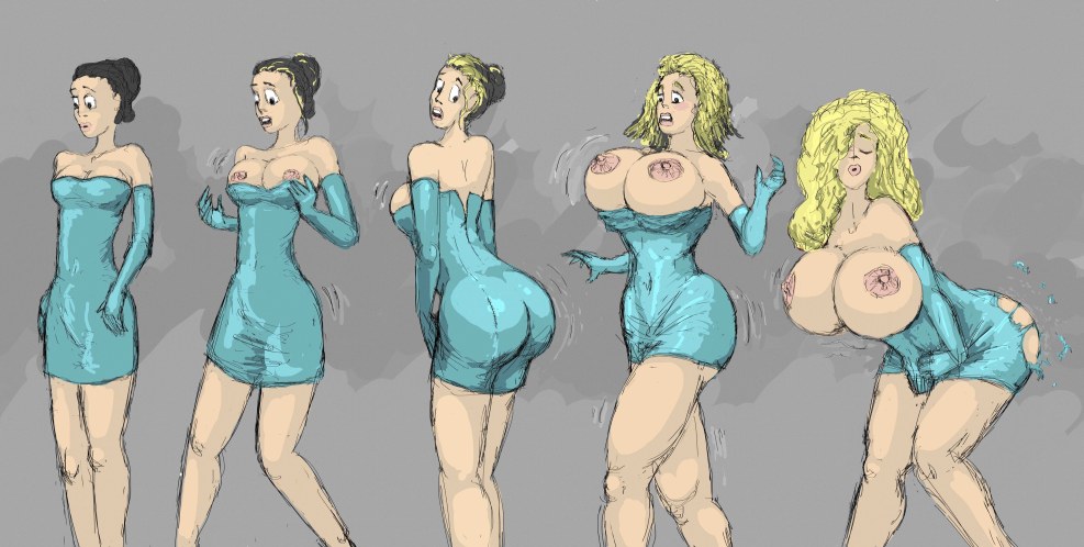 Giantess Breast and Ass Expansion Comics