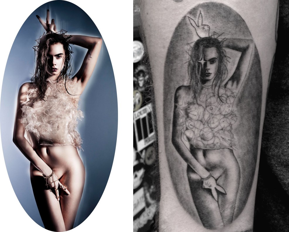 Actress Kara Delevingne naked