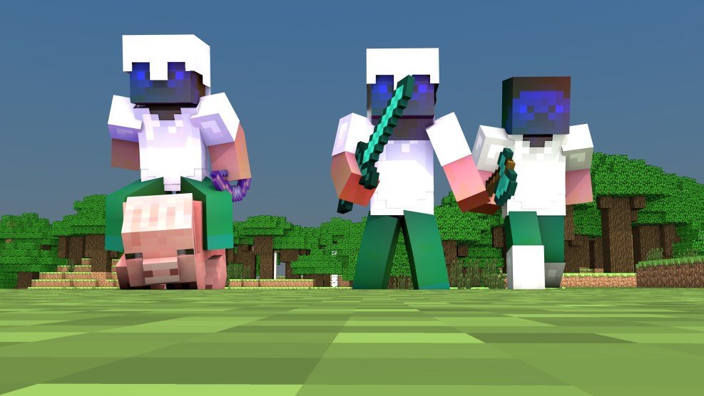 Memes about residents from minecraft