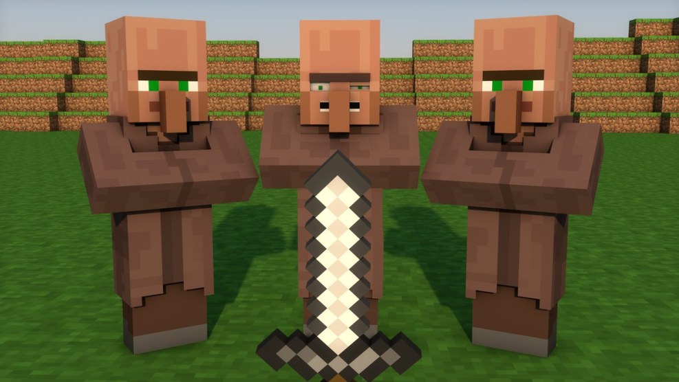 Smurfikov village in minecraft