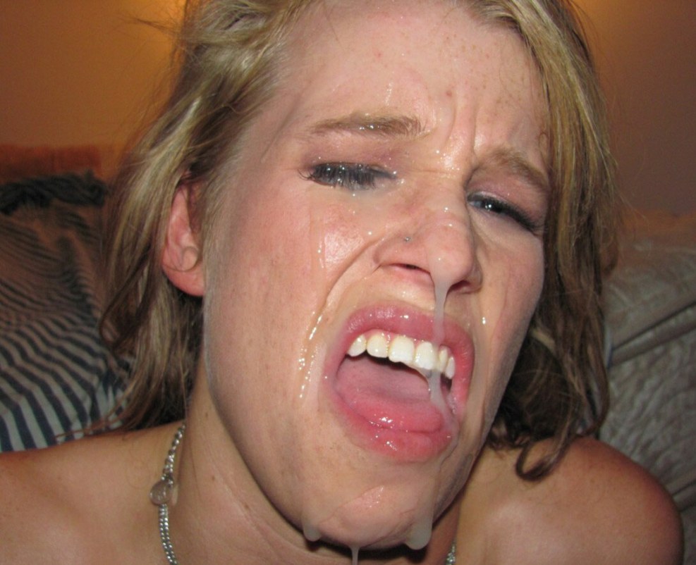 Unpleasant Cumshots on the face