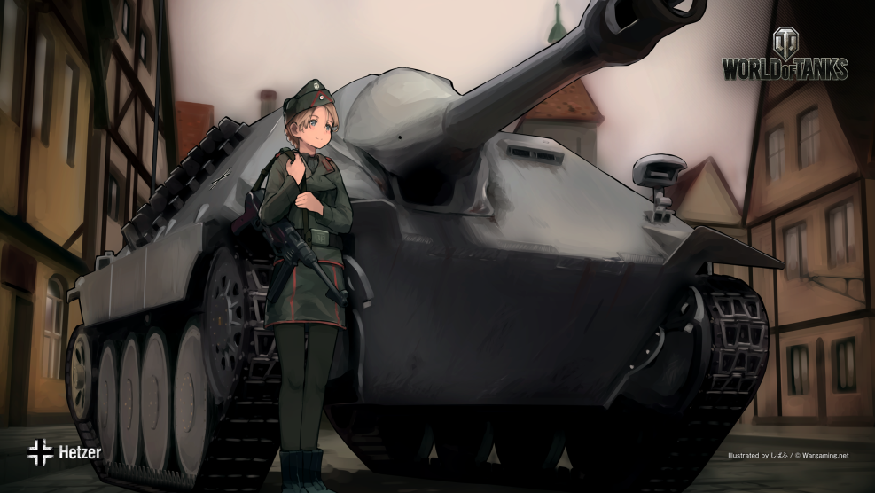 Girl and Tanks Vorld of OF Tank