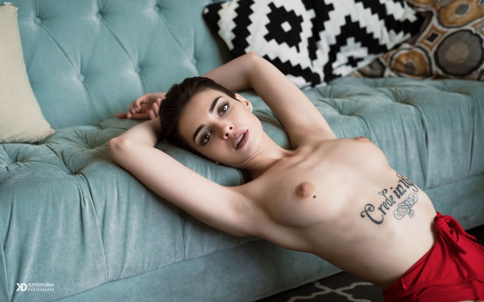 Close -up boobs homemade