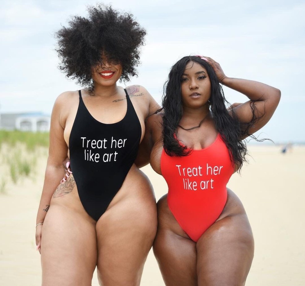 Black woman with a big booty